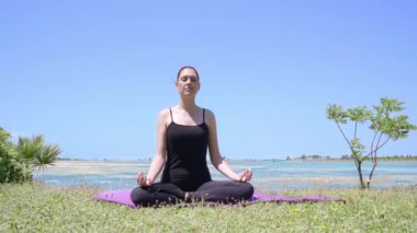 Yoga In The Nature, kadın, doğa, yaz ve rahatlatıcı görüntüler içeren iyi bir stok videosudur. Park 'ta Yoga Çalışması, parkta çimlerin üzerinde oturan beyaz bir bayanın yoga çalışmasını içeren bir video.. 