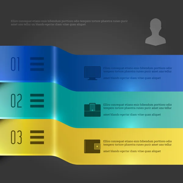 Modelo de Infográficos de Vetor Criativo. Diagrama de Banners Chart. Design de ilustração Vector EPS10 —  Vetores de Stock