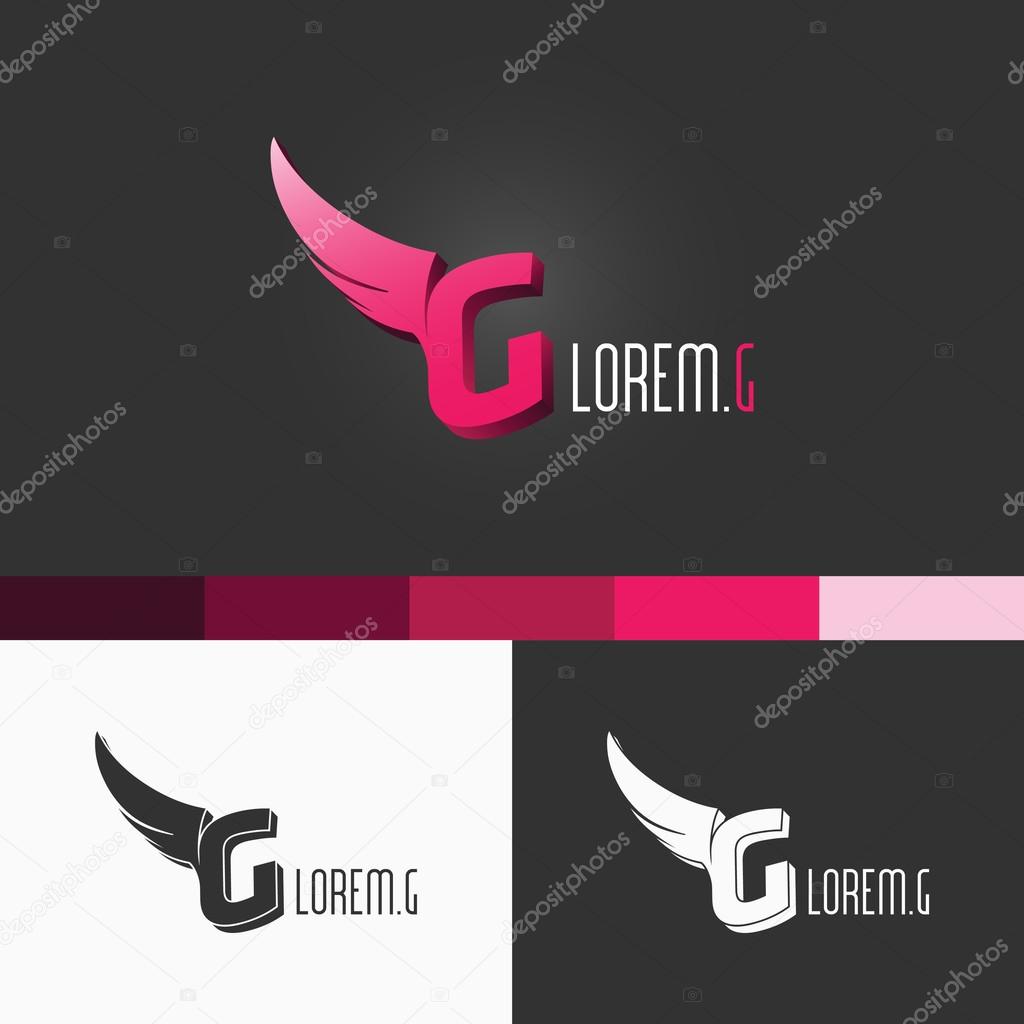 Creative Vector EPS10 Letter-G Logo Template - Stylish Vector Concept Illustration with Transparencies.