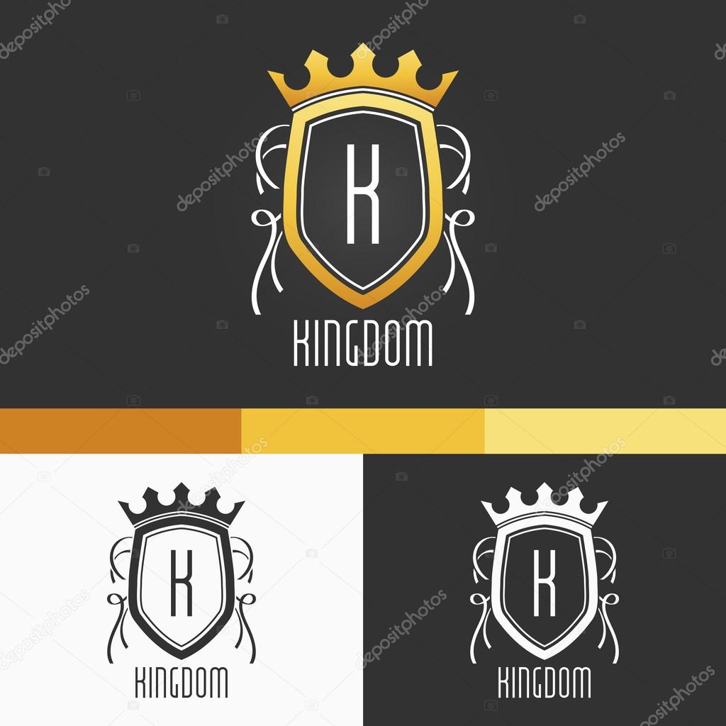 Creative Vector EPS10 King Logo Template - Stylish Vector Concept Illustration with Transparencies.