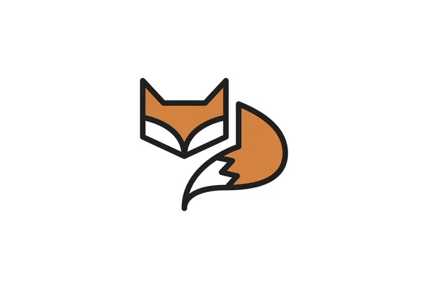 Logo Fox Symbol Design Modèle Logo Vectoriel Emblème Vectoriel Moderne — Image vectorielle