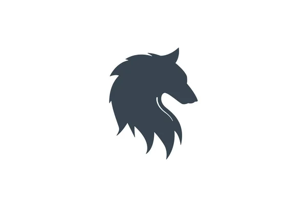 Wolf Logo Symbol Design Vector Logo Template Класичний Обрис Герба — стоковий вектор