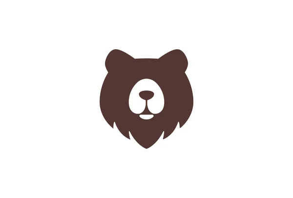 Bear Logo Symbol Design Vector Logo Template Modern Outline Bear — 图库矢量图片