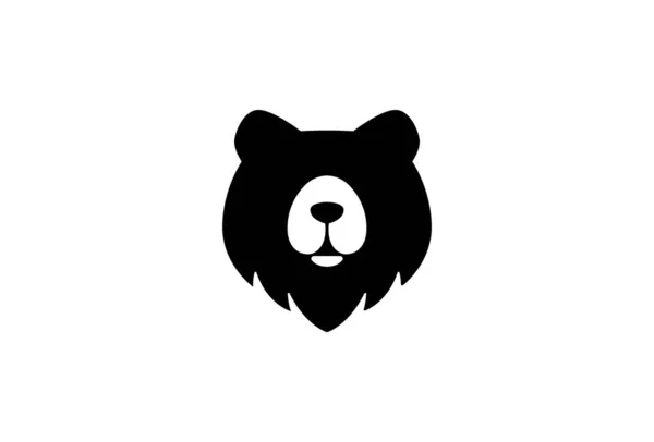 Bear Logo Minimal Symbol Design Vector Logo Vorlage Ein Moderner — Stockvektor