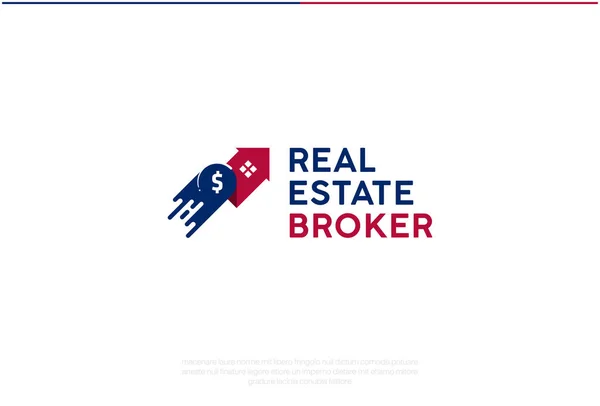 Investment Logo Design Vector Logo Template Real Estate Agency Symbol — Stock Vector