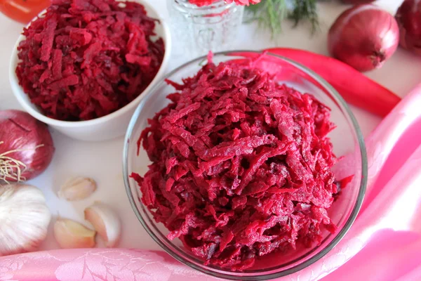 Salad with red beet — Stock Photo, Image