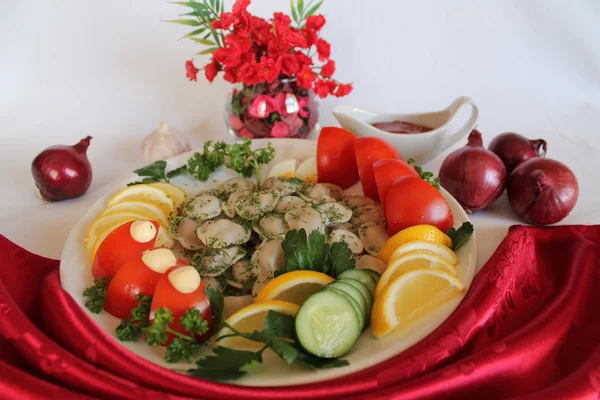 Pelmeni with meat — Stock Photo, Image