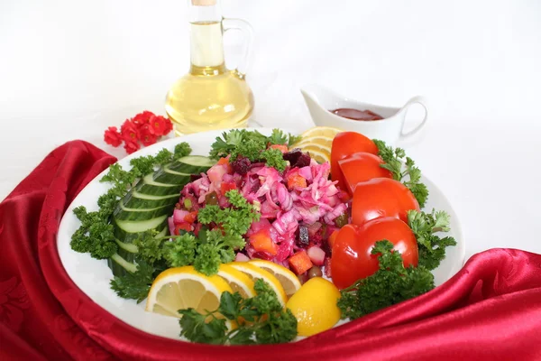 Kırmızı pancar salatası — Stok fotoğraf