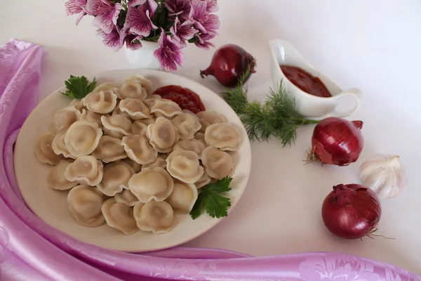 Pelmeni. — Foto de Stock