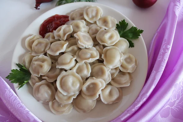 Pelmeni — Fotografie, imagine de stoc