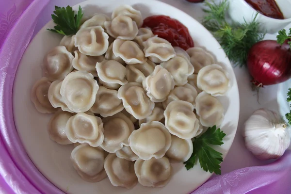 Pelmeni — Fotografie, imagine de stoc