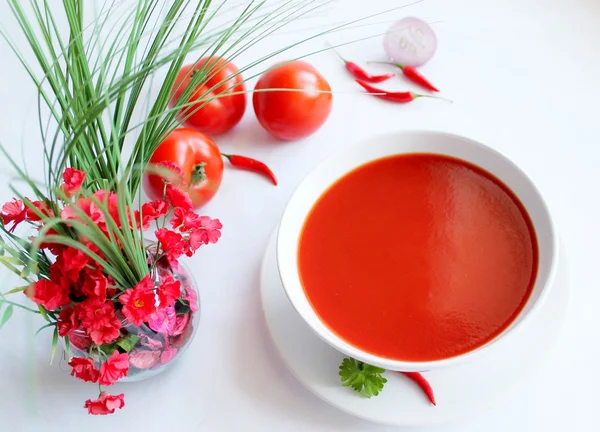 Tomat-soppa — Stockfoto