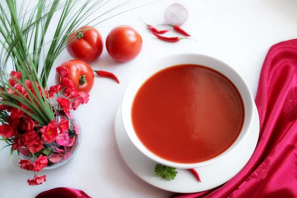 Tomatensuppe — Stockfoto