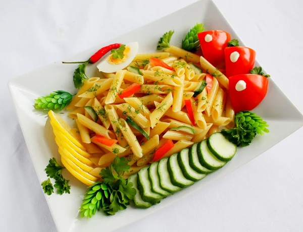 Vermicelli and vegetables — Stock Photo, Image