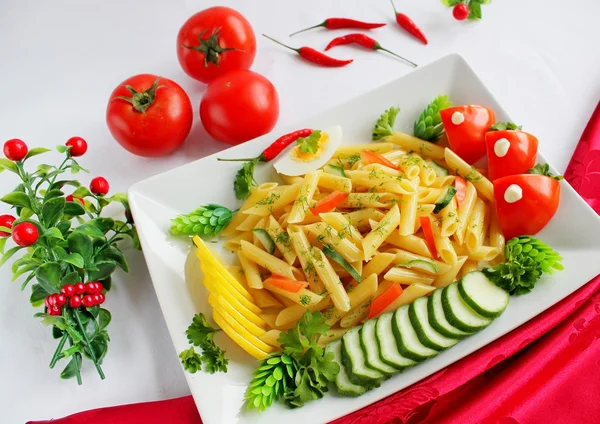 Vermicelli and vegetables — Stock Photo, Image