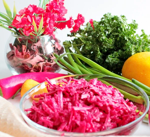 Salad with red beet — Stock Photo, Image