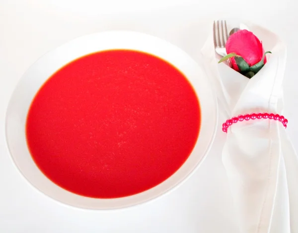 Sopa de tomate — Fotografia de Stock