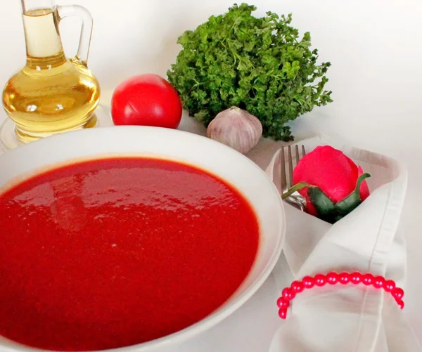 Sopa de tomate —  Fotos de Stock