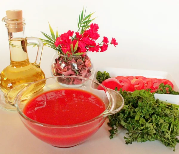 Tomato soup — Stock Photo, Image