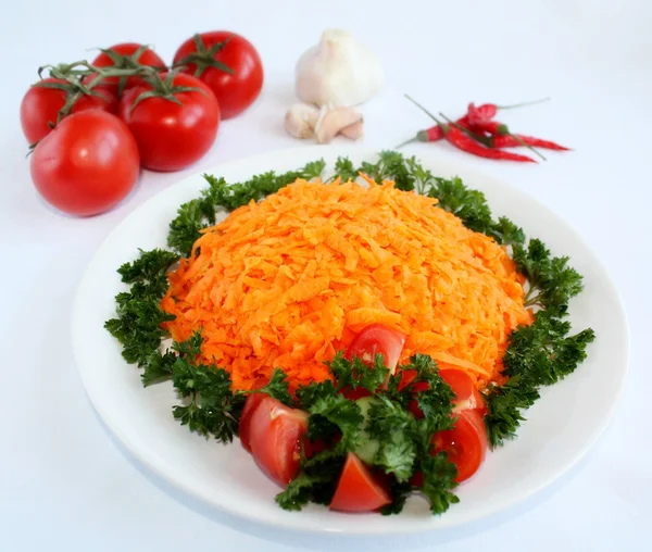 Salada de cenouras — Fotografia de Stock