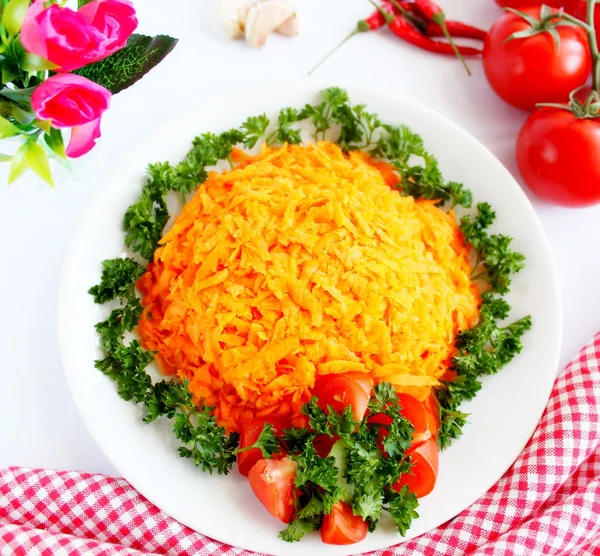 Salada de cenouras — Fotografia de Stock