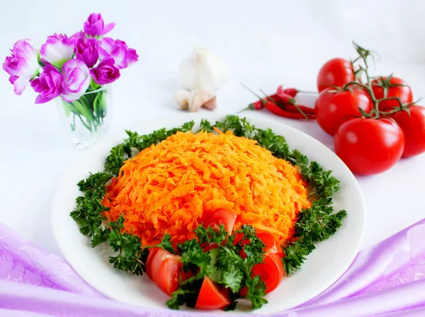Ensalada de zanahorias — Foto de Stock