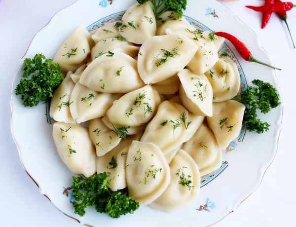 Vareniks with potatoe — Stock Photo, Image