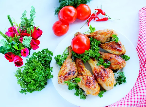 Chicken drumstick — Stock Photo, Image