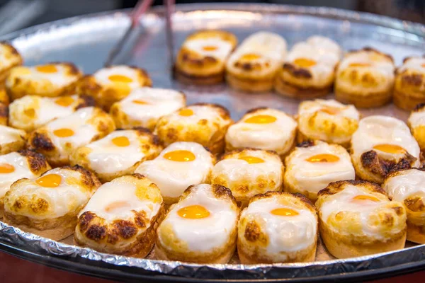 Egg Broodjes Verkopen Myeongdong Nacht Markt Seoul Zuid Korea — Stockfoto