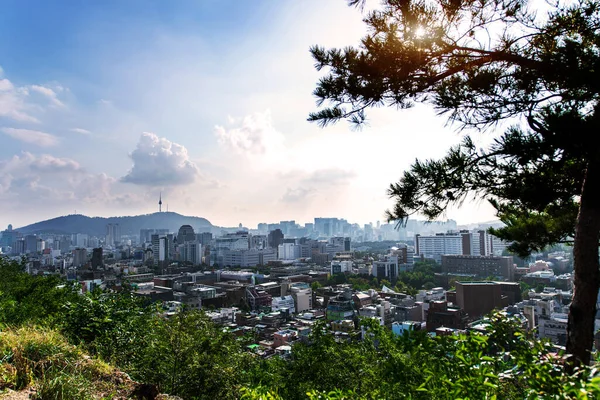 Seoul South Korea Oct 2019 Seoul Tower Namsan Mountain Symbolic — Stok fotoğraf