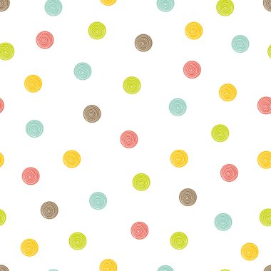 Yaz polka noktalı deseni.