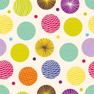 renkli seamless modeli, puantiyeli kumaş