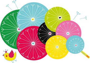 kuş ve karahindiba.