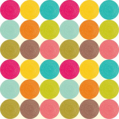 parlak daireler ile Seamless Modeli.