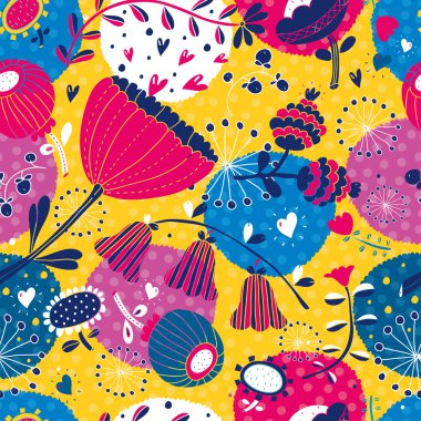 parlak renkleri ile Seamless Modeli.