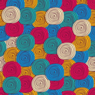 renkli kesintisiz vektör desen.
