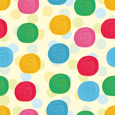 sevimli polka noktalı deseni.