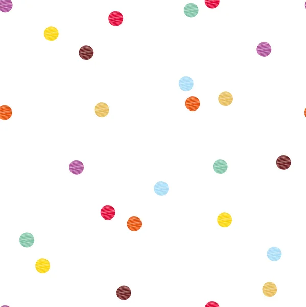 Seamless pattern, polka dot fabric — Stock Vector