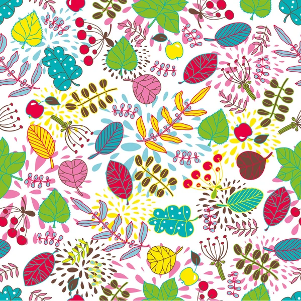 Motif floral sans couture — Image vectorielle