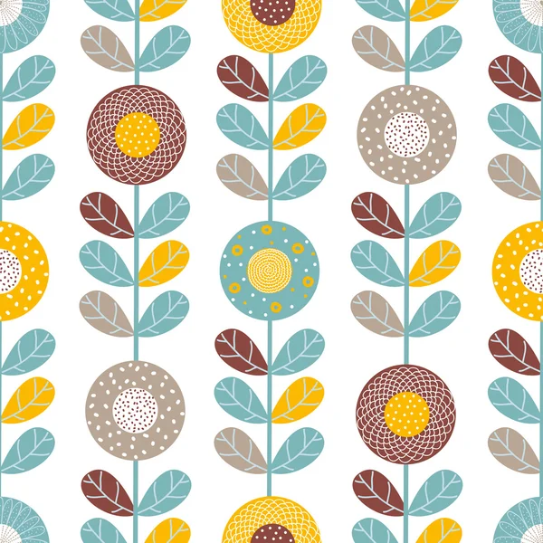 Ornate seamless pattern with the leaves. — Stock Vector