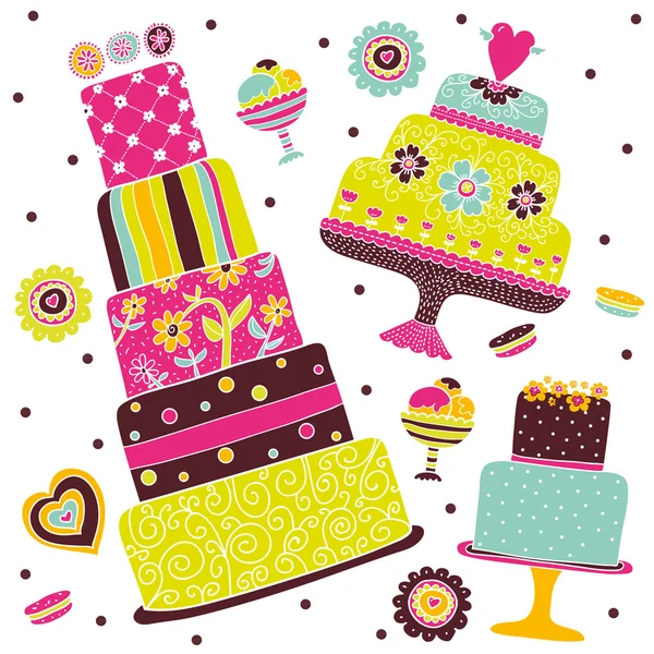 Sweet vector a seamless pattern — Stock Vector