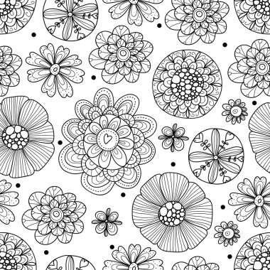 şirin seamless modeli çiçekli.