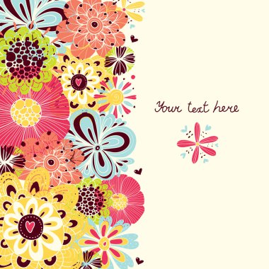 Cute bahar kartpostal.