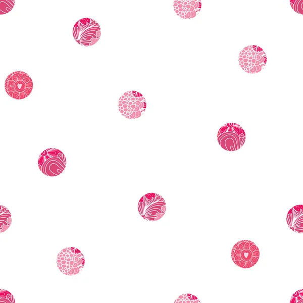 Pink polka dot. — Stock Vector
