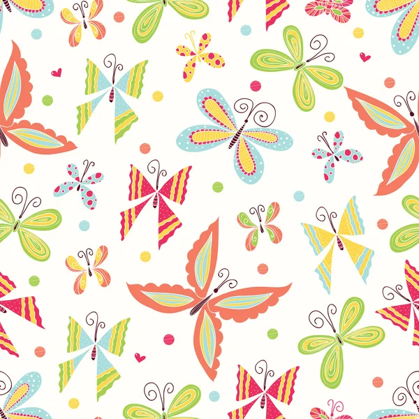 Lindas mariposas . — Vector de stock