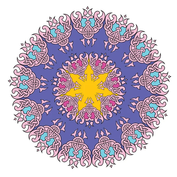 Mandala di pizzo . Illustrazione Stock