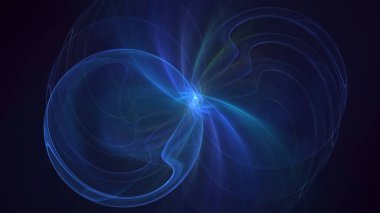 3B soyut renkli fraktal ışık arkaplanı oluşturma