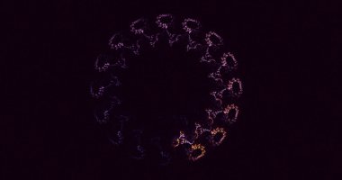 3B soyut yuvarlak ışık arkaplanı oluşturma