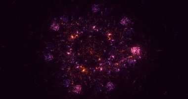 3B soyut yuvarlak ışık arkaplanı oluşturma