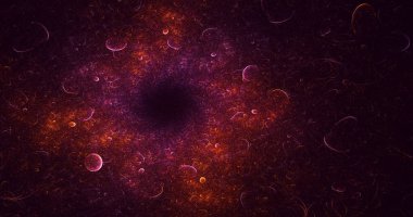 Soyut çok renkli fraktal ışık arkaplanı 3B görüntüleme